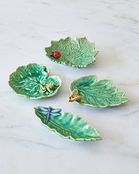 Bordallo Pinheiro Oak Leaf Dish With Bee