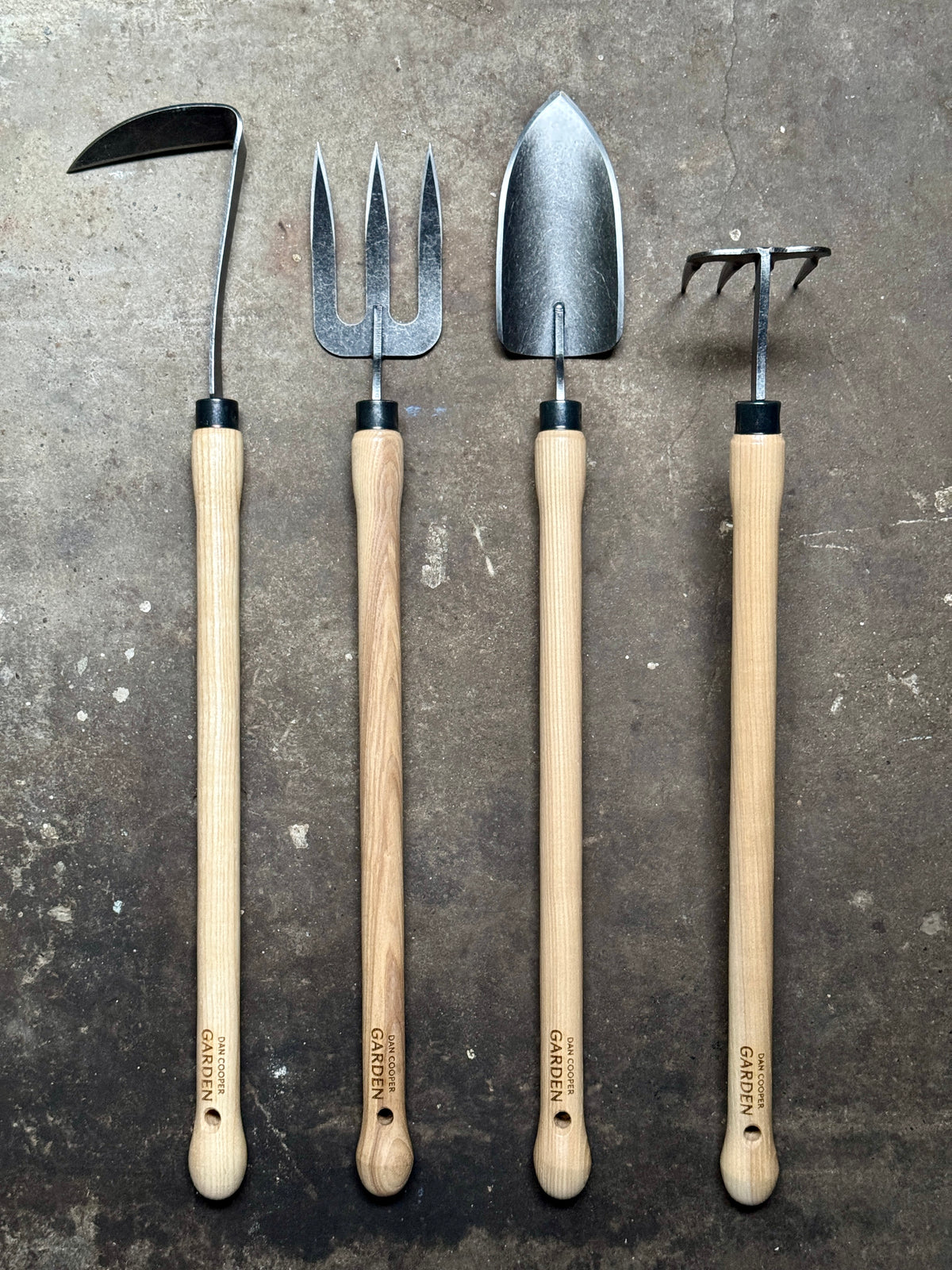 Japanese hoe, trowel, fork, cultivator