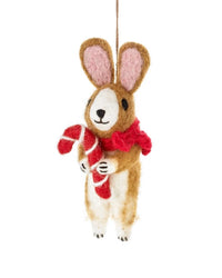 Cinnamon the Rabbit Handmade Felt Christmas Decoration