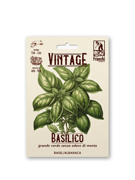 Franchi Seeds - Basil 'Grande Verde Senza Odore di Menta'