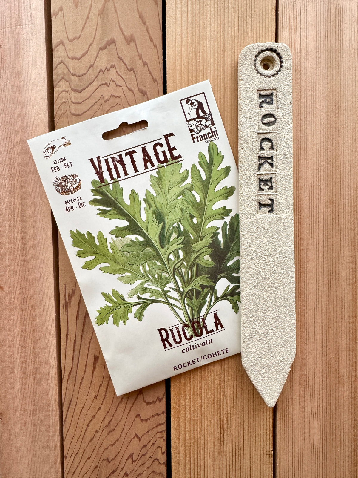 Heritage Seed And Stoneware Label Set, Rocket