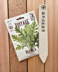 Heritage Seed And Stoneware Label Set, Rocket