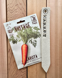 Heritage Seed and Stoneware Label Set, Carrot