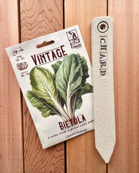 Heritage Seed And Stoneware Label Set, Swiss Chard