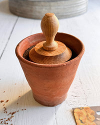 Creamore Mill Oak Pot Tamper, Round