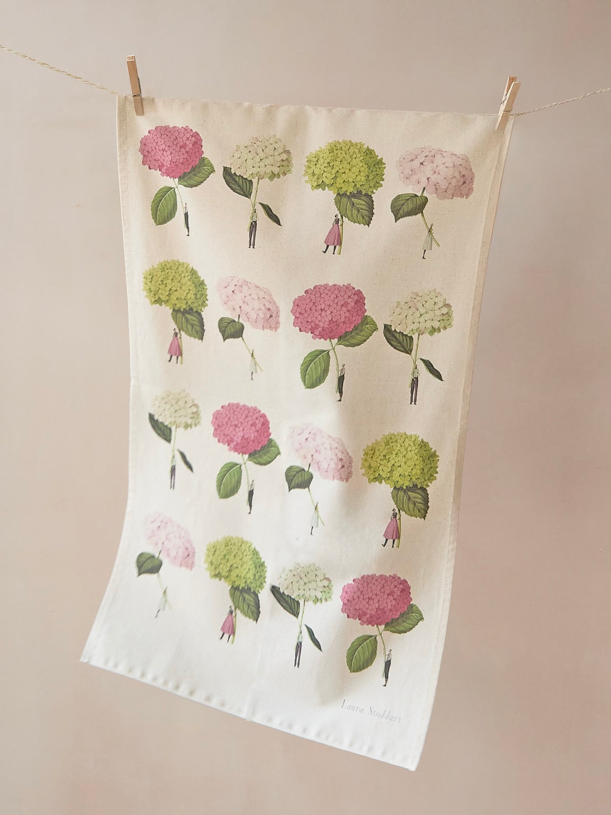 Laura Stoddart Hydrangea Tea Towel